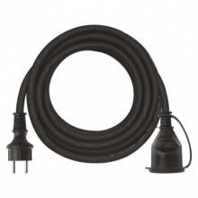 EMOS Venkovní prodlužovací kabel 5 m / 1 zásuvka / černý / guma-neopren / 250 V / 1,5 mm2 SCH 1921010504