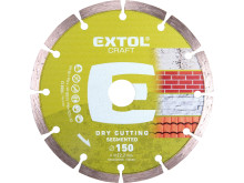 EXTOL CRAFT kotouč diamantový řezný segmentový - suché řezání, O 150x22,2x2,3mm 108813