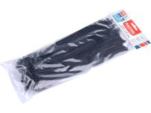 EXTOL PREMIUM pásky stahovací černé, rozpojitelné, 300x7,2mm, 100ks, nylon PA66 8856258