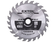 EXTOL PREMIUM kotúč pílový s SK plátkami, O 165x2, 6x20mm, 24T 8803217