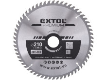 EXTOL PREMIUM kotúč pílový s SK plátkami, O 210x3, 0x30mm, 60T 8803237