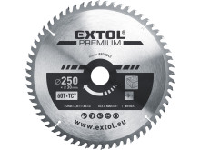EXTOL PREMIUM kotúč pílový s SK plátkami, O 250x3, 0x30mm, 60T 8803242