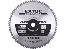 EXTOL PREMIUM kotouč pilový s SK plátky, O 350x3,3x30mm, 84T 8803254