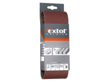 EXTOL PREMIUM plátna brúsna nekonečný pás, bal. 3ks, 75x533mm, P40 8803524