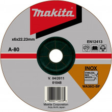Makita TARCZA SZLIFIERSKA INOX 125x6x22,23mm