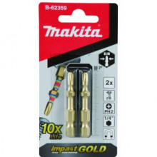 Makita Impact GOLD super slim torsný bit PH2-50mm 2pcs B-62359