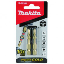 Makita Impact GOLD superflacher Torsions-Bit PZ2-50 mm 2 Stück B-62365