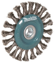 Makita Tellerbürste 115 mm, Edelstahldraht umflochten 0,5 mm D-77534