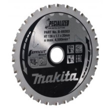 Makita pilový kotouč Efficut kov 136x20mm 30T =old B-69266 	B-69303