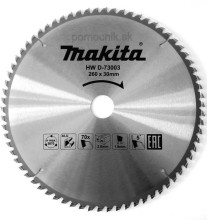 Makita Pílový kotúč na hliník 260x30x70T TCT D-73003
