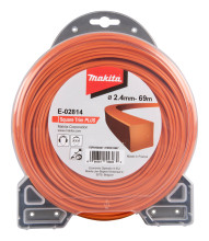 Makita Nylon String Plus 2,4mm, 69m, orange, quadratisch = alt 369224796 - E-02814