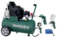 METABO Basic 250-24 W Zestaw (690836000) Sprężarka Basic