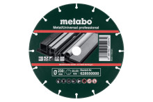 Metabo Diamanttrennscheibe 230 x 1.6 x 22.23 mm, "MUP", Metall/Universal "Professional" 628550000