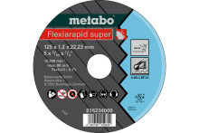 Metabo Flexiarapid Trennscheibe super 125x1.2x22.23 Inox, TF 41 616234000