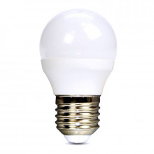 Solight LED žiarovka, miniglobe, 6W, E27, 3000K, 510lm