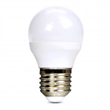 Solight LED žiarovka, miniglobe, 6W, E27, 6000K, 510lm