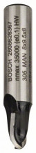 Bosch Hohlkehlfräser, 8 mm, R1 4 mm, D 8 mm, L 9,2 mm, G 40 mm