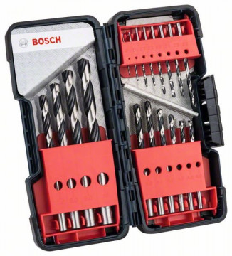 Bosch HSS-Spiralbohrer-Set, PointTeQ, 18-tlg., ToughBox, 1–10 mm