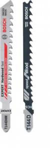 Bosch 25-piece T 144 D + 1 Expert 'Hardwood Fast' T 144 DHM Jigsaw Blade Set 2608665202