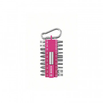 Bosch Schrauberbit-Set 21tlg. mit Snap-hook (pink) 2607002821