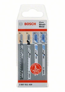 Bosch Zestaw brzeszczotów Wood and Metal, 18 szt. 2607011439