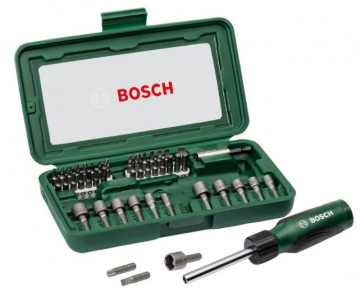 Bosch 46dílná sada se šroubovákem 2607019504