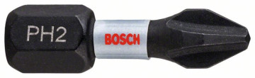 Wkrętak bit Bosch Impact Control 25 mm, 2xPH2, 2 szt. 2608522403