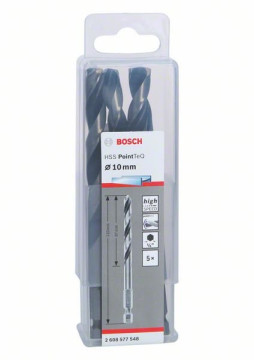 Bosch Wiertło spiralne HSS PointTeQ Hex 10,0 mm, 5 szt. 10,0 mm Professional 2608577548