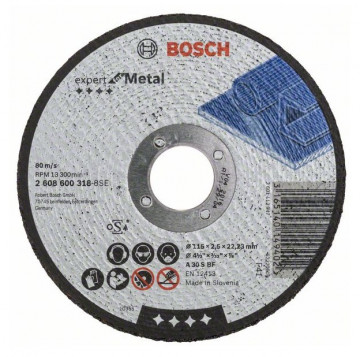 Tarcza podziałowa Bosch prosta Expert for Metal 2608600318