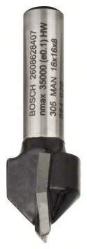 Bosch Frez do wpustów w kształcie V 8 mm, D1 16 mm, L 16 mm, G 45 mm, 90 °