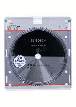 Bosch Kreissägeblatt für Akkusägen Standard for Wood, 305 x 2,2/1,6 x 30x T96