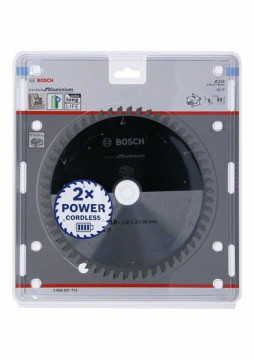 Bosch Kreissägeblatt für Akkusägen Standard for Aluminium, 210 x 1,9/1,3 x 30, 54 Zähne