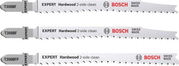 Bosch 2dílná sada pilových plátků do přímočarých pil EXPERT Hardwood 2-side clean T308BF/BFP