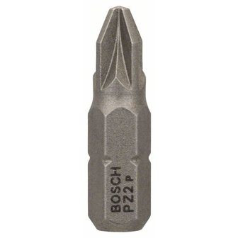 Bosch Skrutkovací hrot PZ2, 25 mm, 1/4" šesťhranná stopka ISO 1173 C6.3, extra tvrdý P