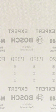 Bosch Brusná mřížka EXPERT M480 pro vibrační brusky 115 × 230 mm, G 320, 10 ks