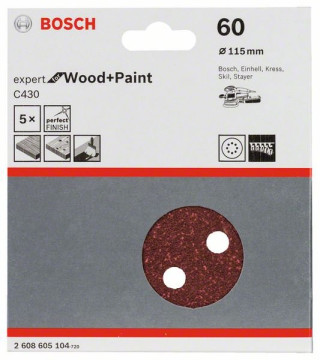 Bosch Schleifblatt C430, 5er-Pack