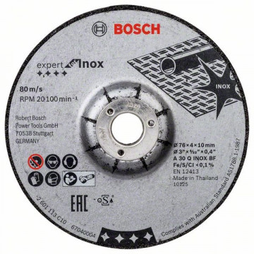 Bosch Brusný kotouč 76 × 4 × 10 mm, 2 ks, Expert…