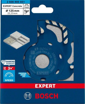 Bosch Diamentowa tarcza garnkowa EXPERT Concrete 125 x 22,23 x 4,5 mm