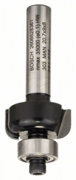 Profilová fréza E 8 mm, R1 4 mm, D 20,7 mm, L 9 mm, G 53 mm BOSCH 2608628361