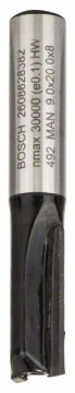 Bosch Nutfräser, 8 mm, D1 9 mm, L 19,6 mm, G 51 mm