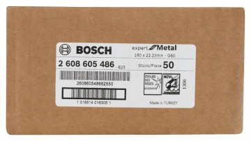 BOSCH Fíbrový brusný kotouč R444, Expert for Metal D = 180 mm; G = 60, 2608605486