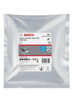 Bosch Ściernica z włókna ceramicznego Bosch Prisma, R782, 180mm, 22.23mm, G 60, 25 sztuk 2608621829