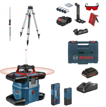 Bosch GRL 600 CHV Professional Rotační laser + stativ BT 170 a měřicí lať