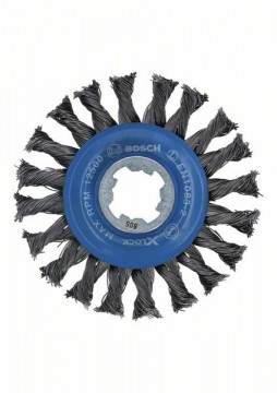Bosch Drôtené koleso spletané X-LOCK 115, oceľ 115 mm, 0,5 mm, 12 mm, X-LOCK