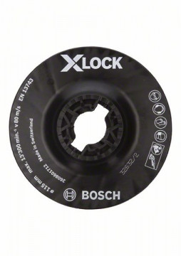 Bosch Talerz oporowy z systemem X-LOCK, 115 mm średni 115 mm, 13 300 obr./min