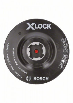 Bosch Talerz oporowy z systemem X-LOCK, 115 mm, mocowanie na rzepy 115 mm, 13 300 obr./min