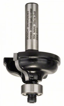 Bosch Frez kształtowy A 8 mm, R1 4,8 mm, B 11 mm, L 14,3 mm, G 57 mm