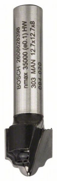 Bosch Kantenformfräser H, 8 mm, R1 2,4 mm, D 12,7 mm, L 12,4 mm, G 46 mm