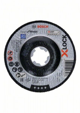 Bosch Rezanie so stlačeným stredom X-LOCK Expert for Metal 115 x 2,5 x 22,23 A 30 S BF, 115 mm, 2,5 mm