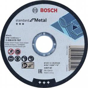 Bosch Rovný rezací kotúč Standard for Metal 115 mm, 22,23 mm 2608619767